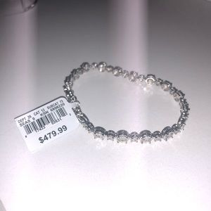 Sterling silver bracelet with 1/2 carat